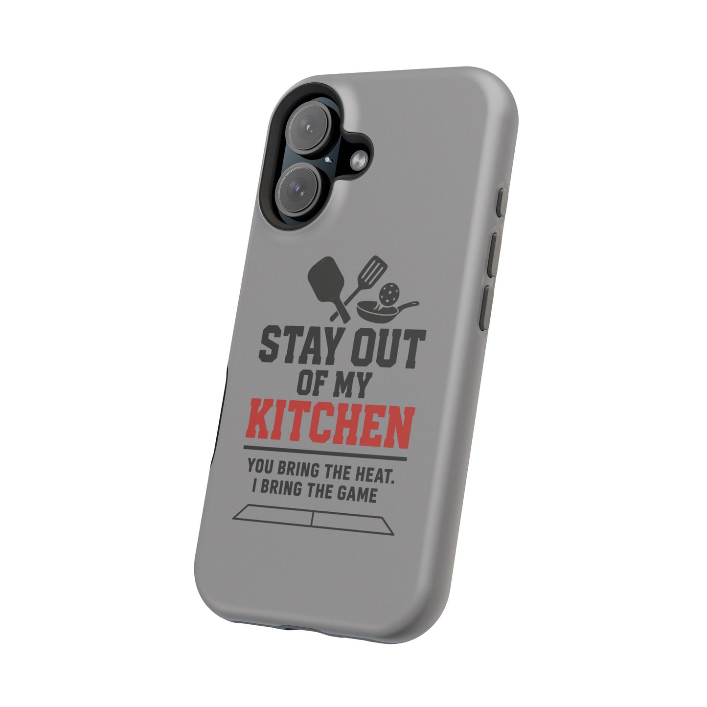 Funny Pickleball Magnetic Tough Phone Case – Durable Protection with Culinary Personality