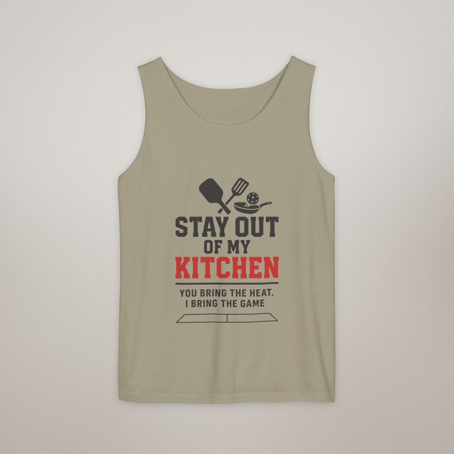 Pickleball Tank Top - 'Stay Out of My Kitchen' Activewear Shirt