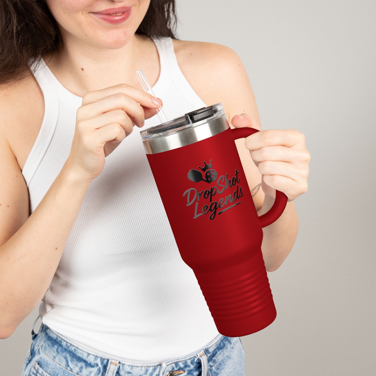 40oz Insulated Travel Mug - Stainless Steel | Hot & Cold Drinks | Leak-Proof Tumbler