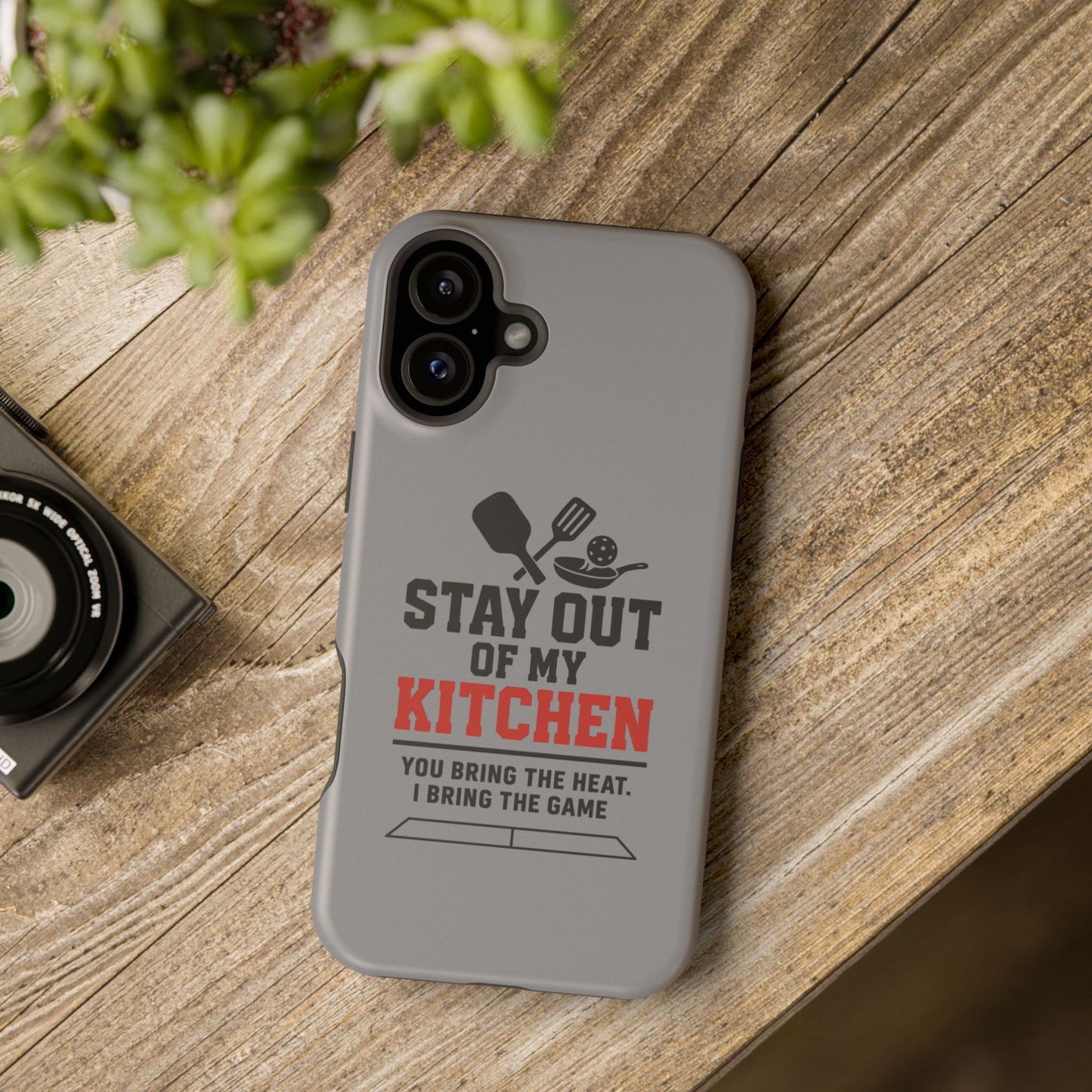 Funny Pickleball Magnetic Tough Phone Case – Durable Protection with Culinary Personality