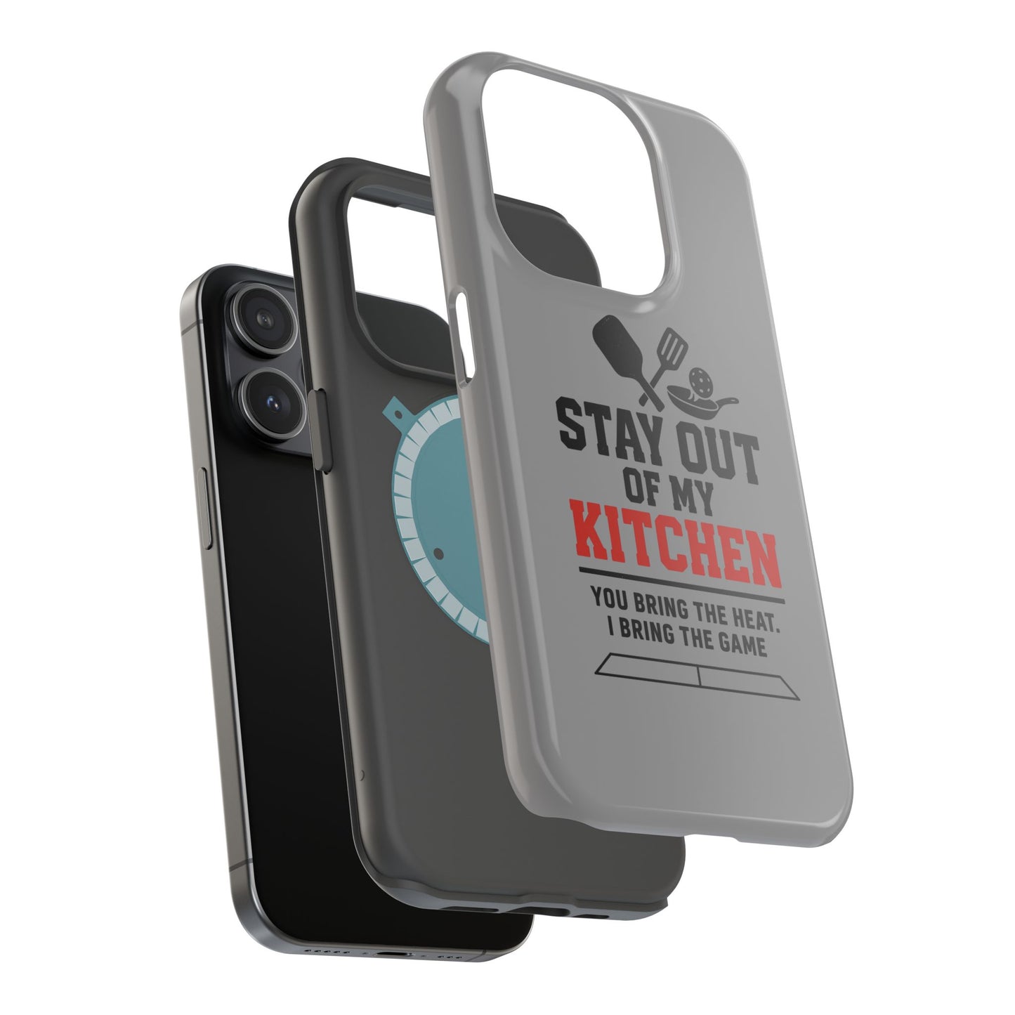 Funny Pickleball Magnetic Tough Phone Case – Durable Protection with Culinary Personality