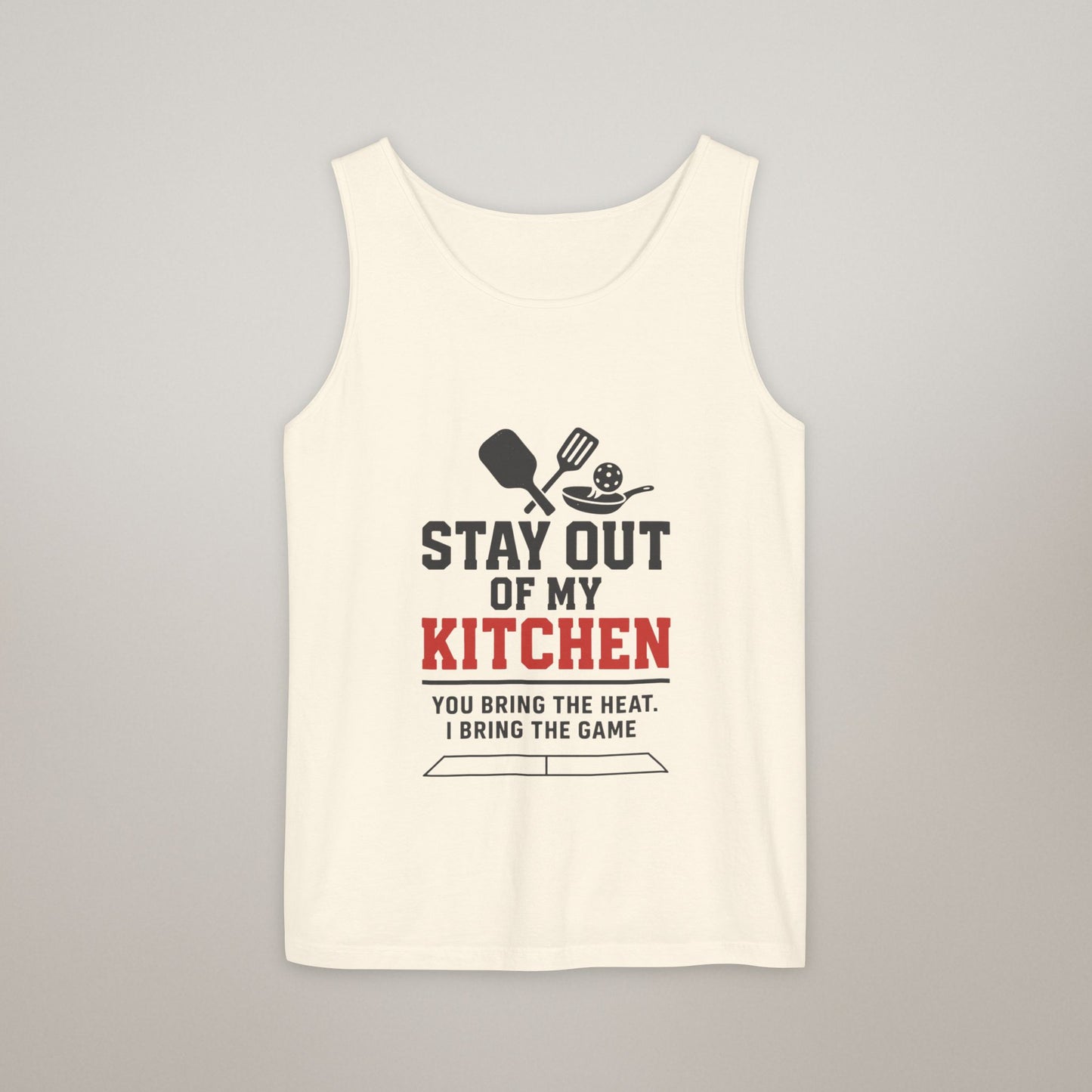 Pickleball Tank Top - 'Stay Out of My Kitchen' Activewear Shirt