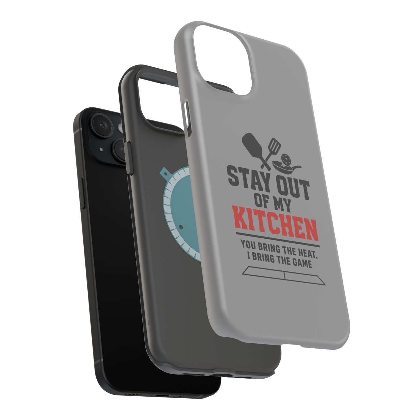 Funny Pickleball Magnetic Tough Phone Case – Durable Protection with Culinary Personality
