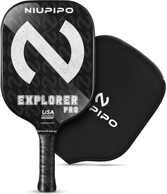 EXPLORER PRO USAPA Approved Pickleball Paddle – Graphite Carbon Fiber Face with Grit, Honeycomb Core & Cushion Grip | Pro-Level Paddle for Power, Spin & Control | Used by National Champions