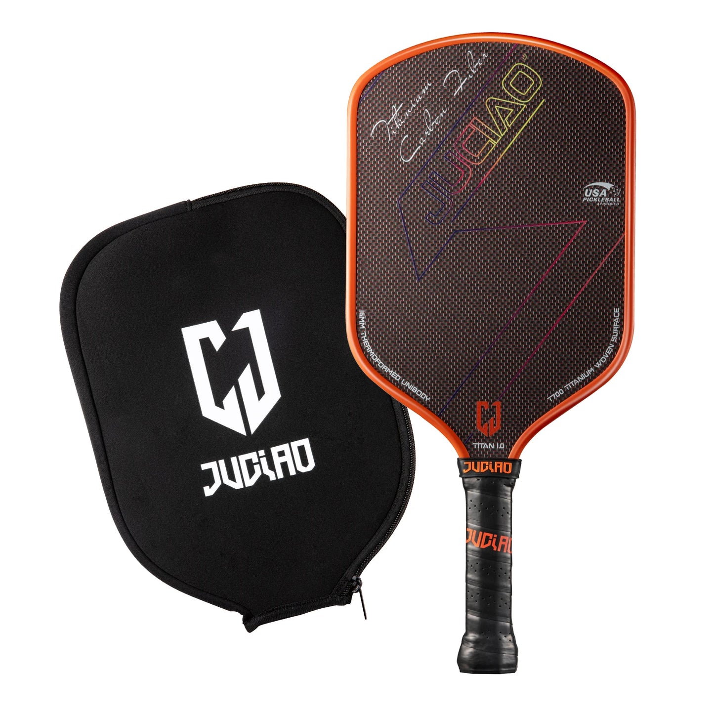 Carbon Fiber Pickleball Paddle Set – Lightweight, Durable, Pro Performance | Includes Cover & Balls