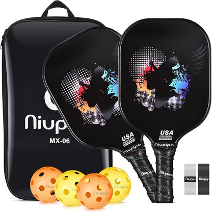 EXPLORER PRO USAPA Approved Pickleball Paddle – Graphite Carbon Fiber Face with Grit, Honeycomb Core & Cushion Grip | Pro-Level Paddle for Power, Spin & Control | Used by National Champions
