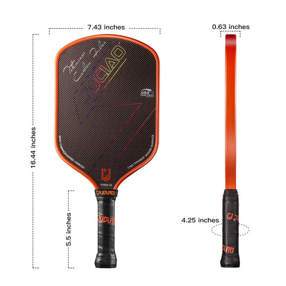 Carbon Fiber Pickleball Paddle Set – Lightweight, Durable, Pro Performance | Includes Cover & Balls