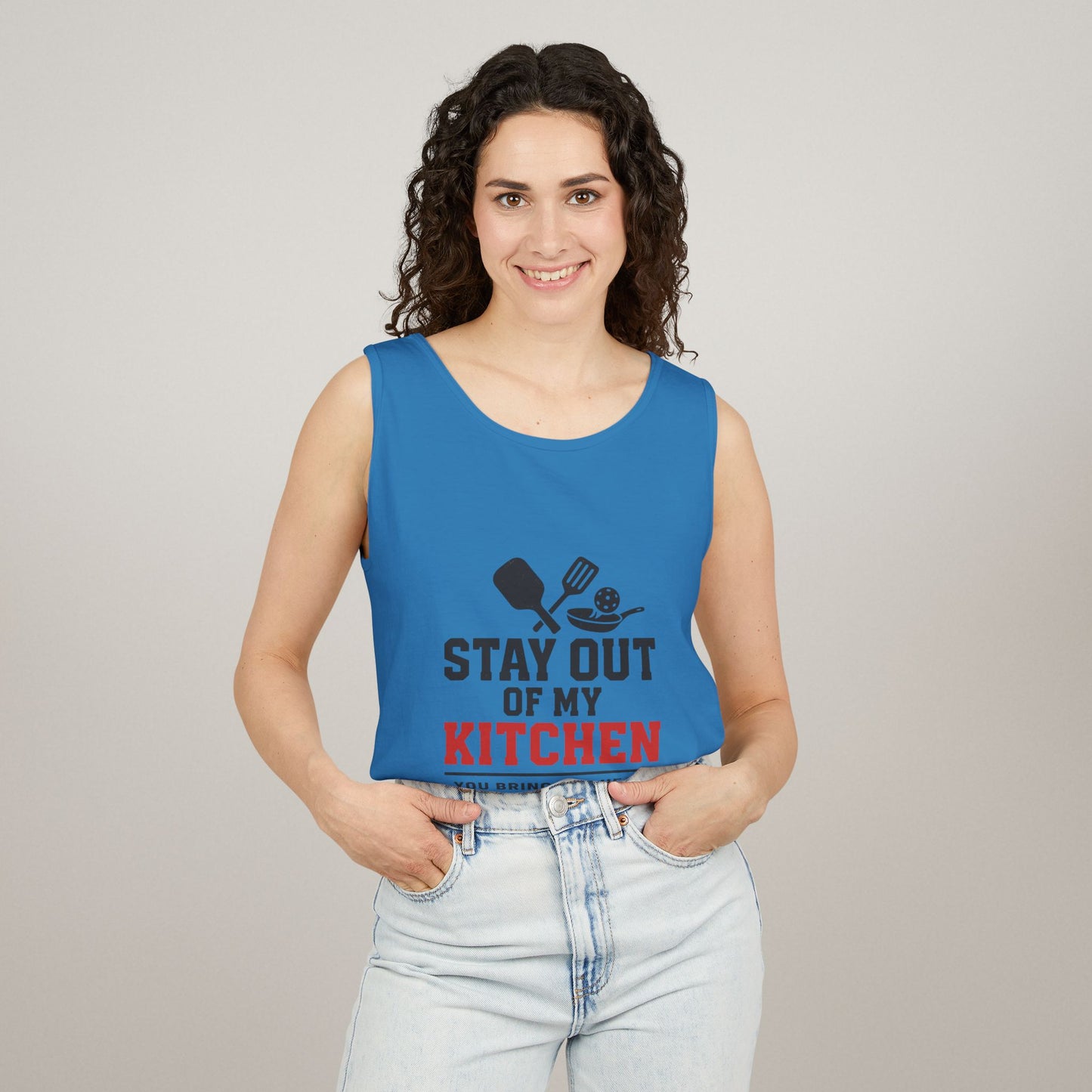 Pickleball Tank Top - 'Stay Out of My Kitchen' Activewear Shirt