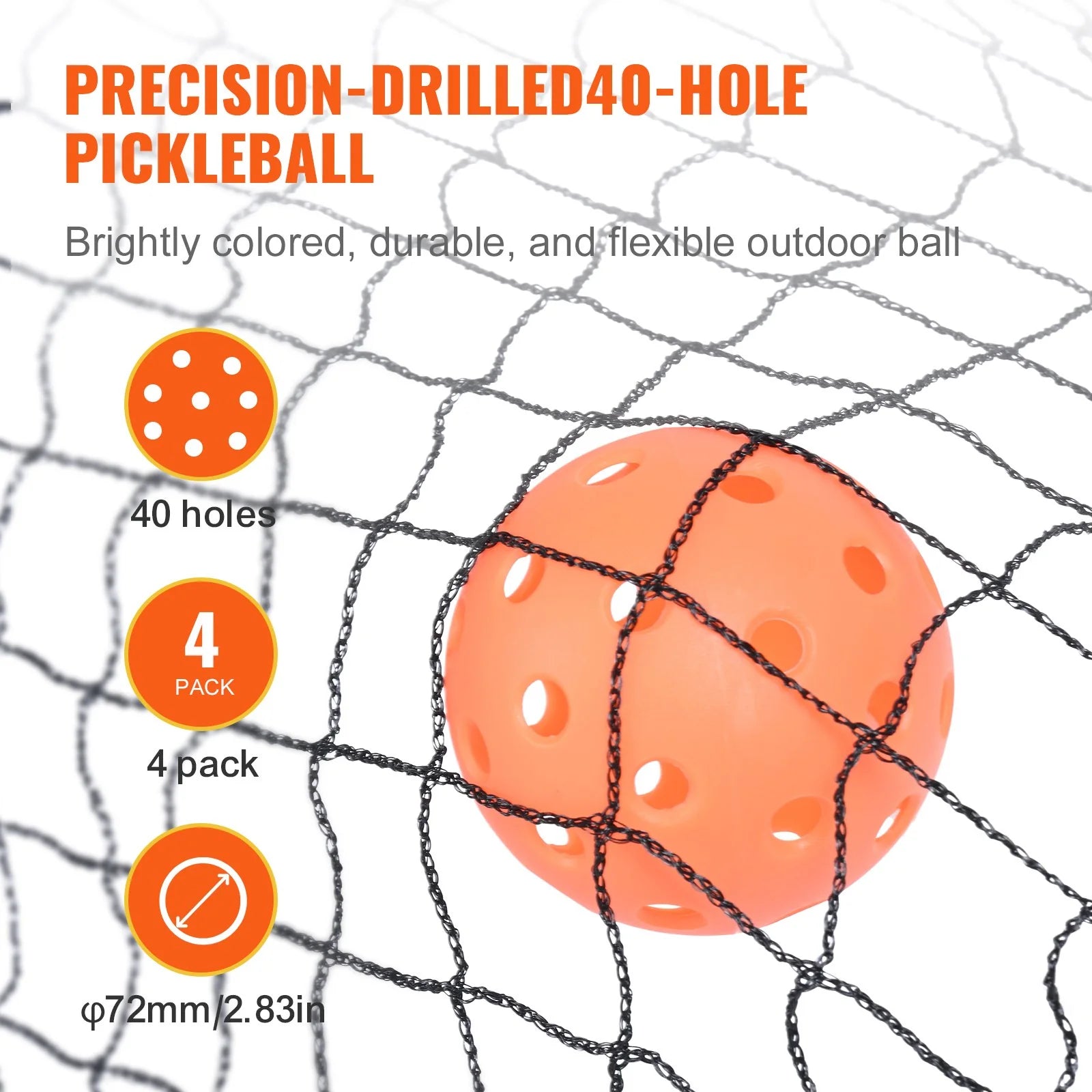 Regulation Size Portable Pickleball Net System – 22ft USAPA Standard Net with Sturdy Metal Frame, Center Support & Carry Bag | Easy Setup for Indoor & Outdoor Play