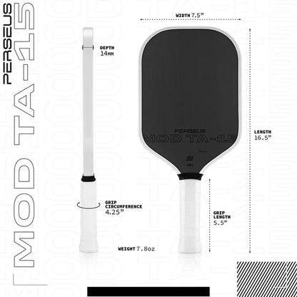 Gen 3 Pickleball Paddle – USAPA Certified | Carbon Fiber Face, Reactive Honeycomb Core, Hyperfoam Edge