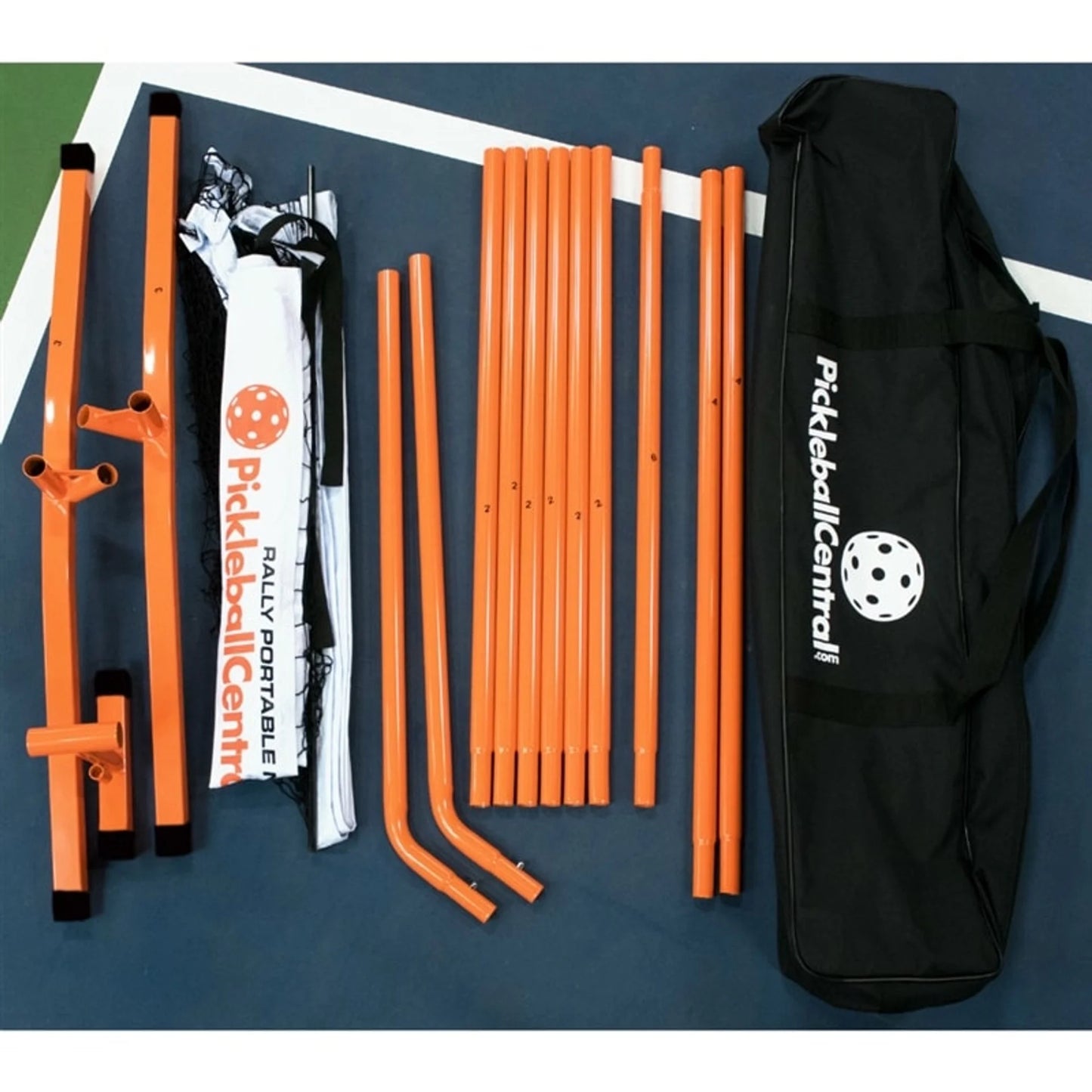 Full-Size Portable Pickleball Net – USAPA Approved Regulation Net with Wide Base | Lightweight, Sturdy, Easy Assembly for Indoor & Outdoor Play