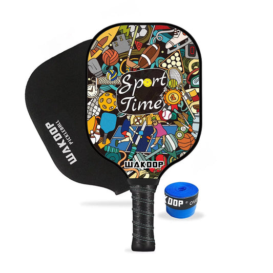 USAPA Approved Pickleball Paddle – Lightweight Graphite Carbon Fiber Paddle with Honeycomb Core, Ergonomic Grip & Neoprene Cover | Power & Control for All Skill Levels