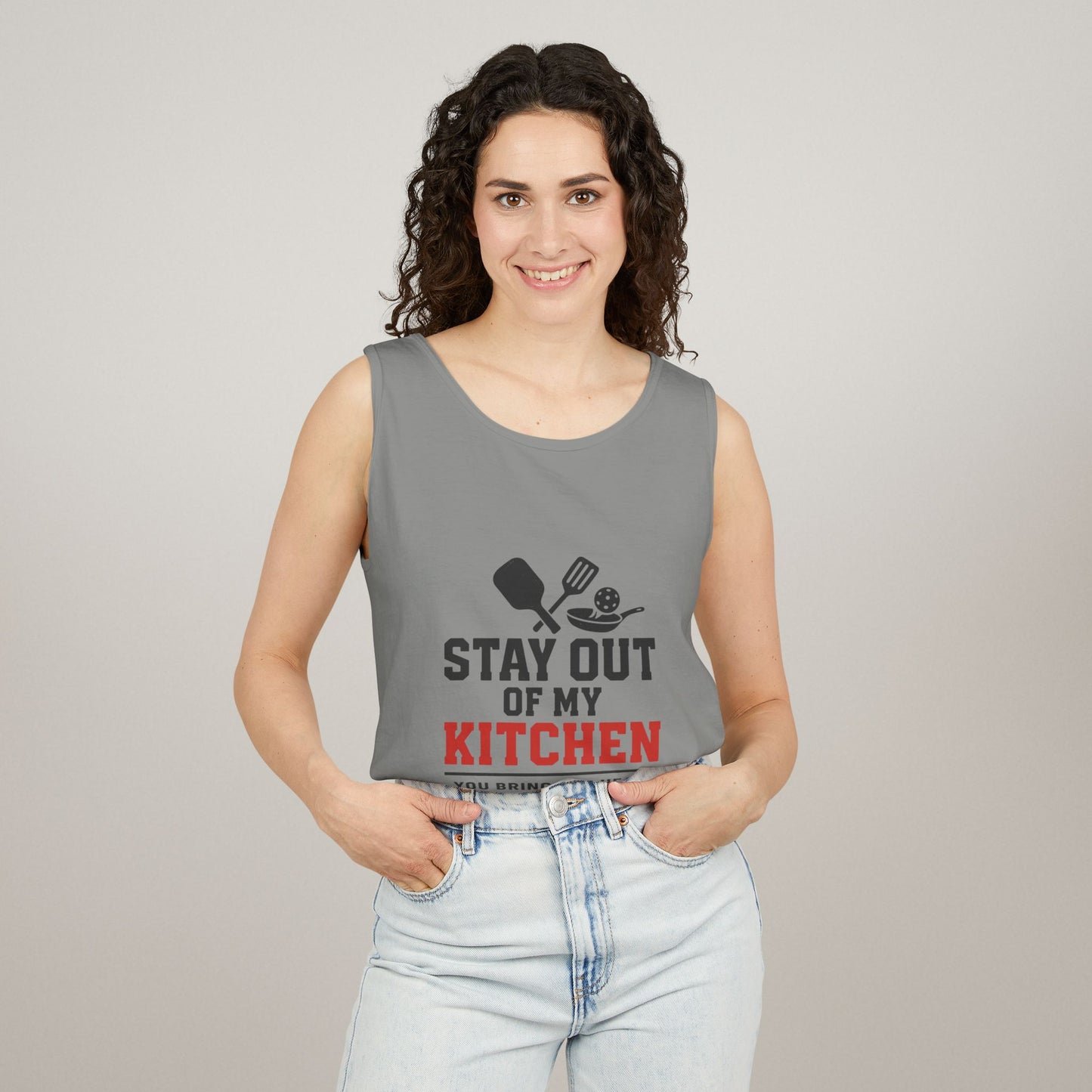 Pickleball Tank Top - 'Stay Out of My Kitchen' Activewear Shirt