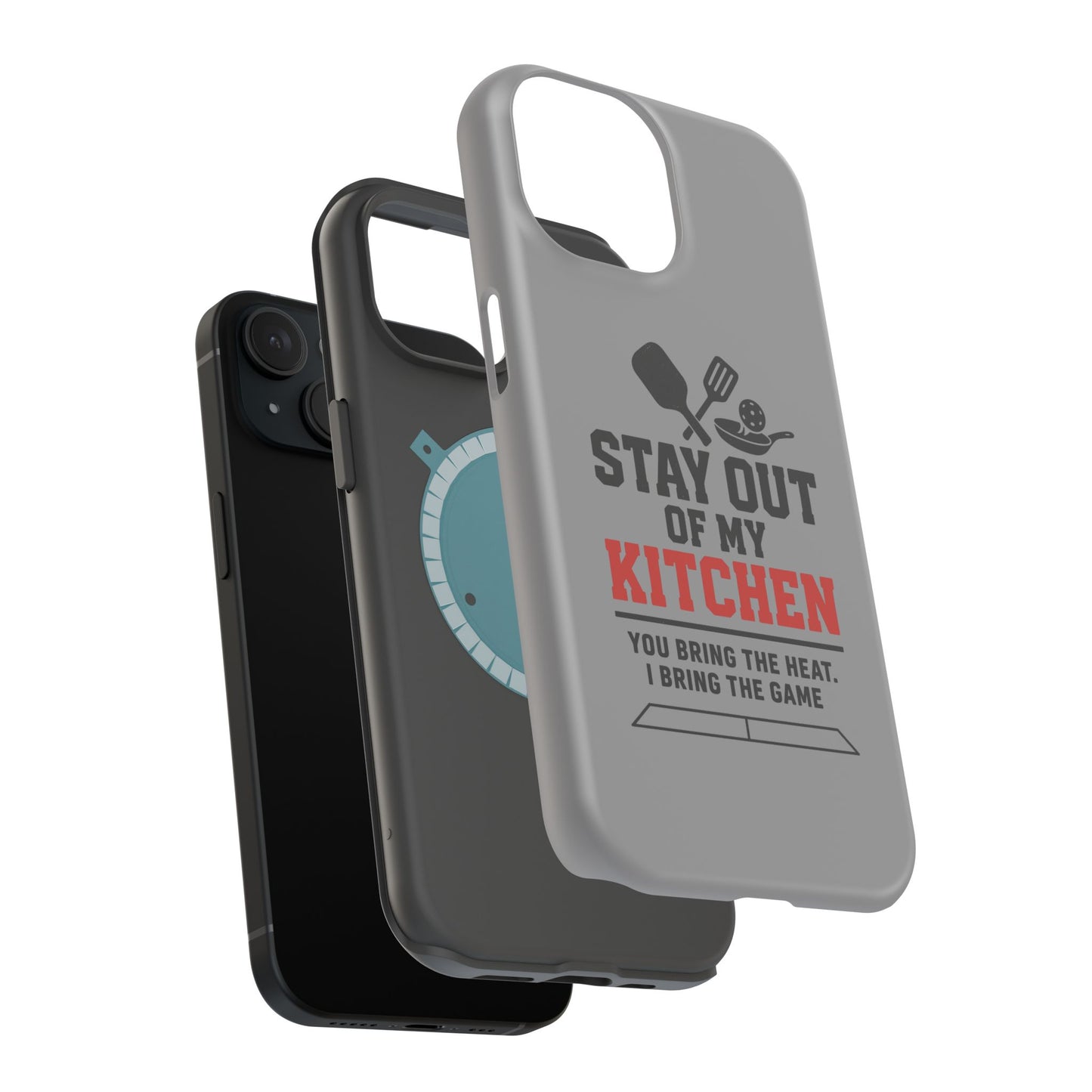 Funny Pickleball Magnetic Tough Phone Case – Durable Protection with Culinary Personality