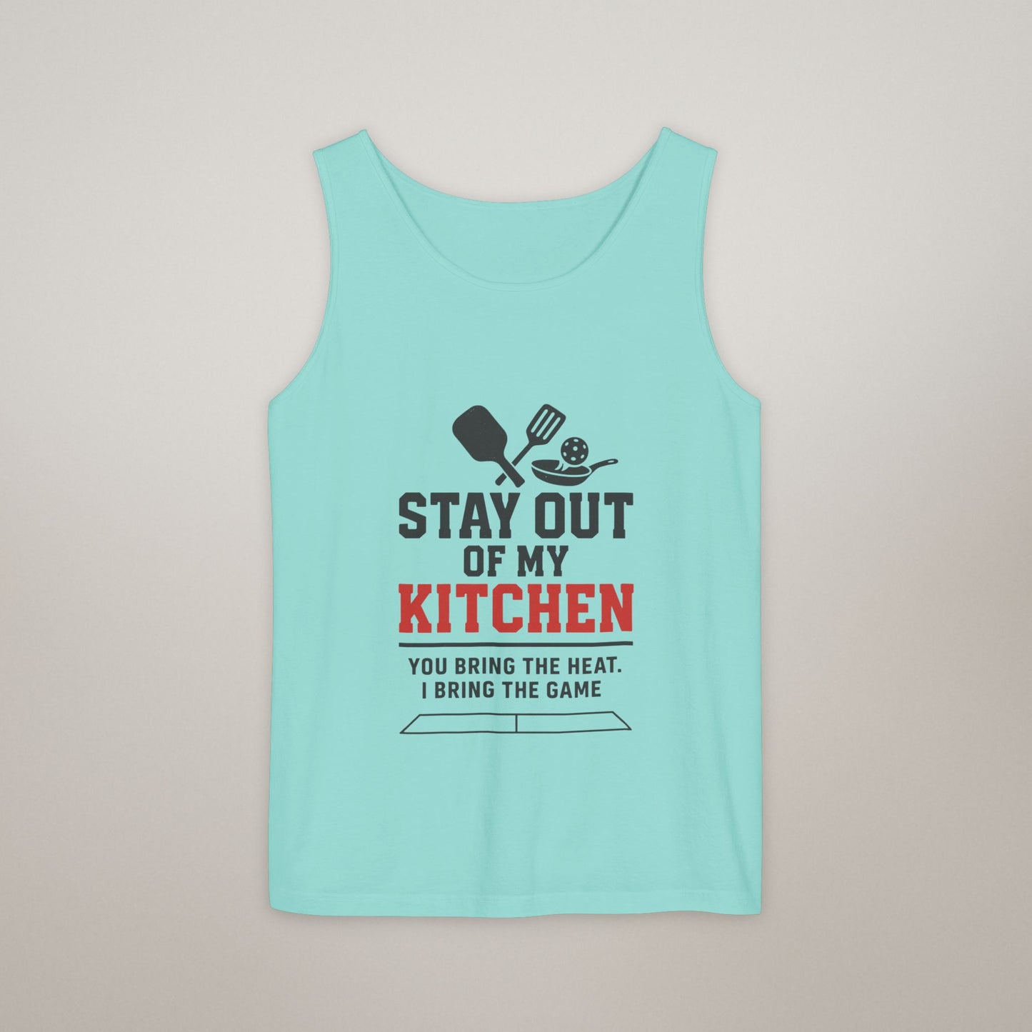 Pickleball Tank Top - 'Stay Out of My Kitchen' Activewear Shirt