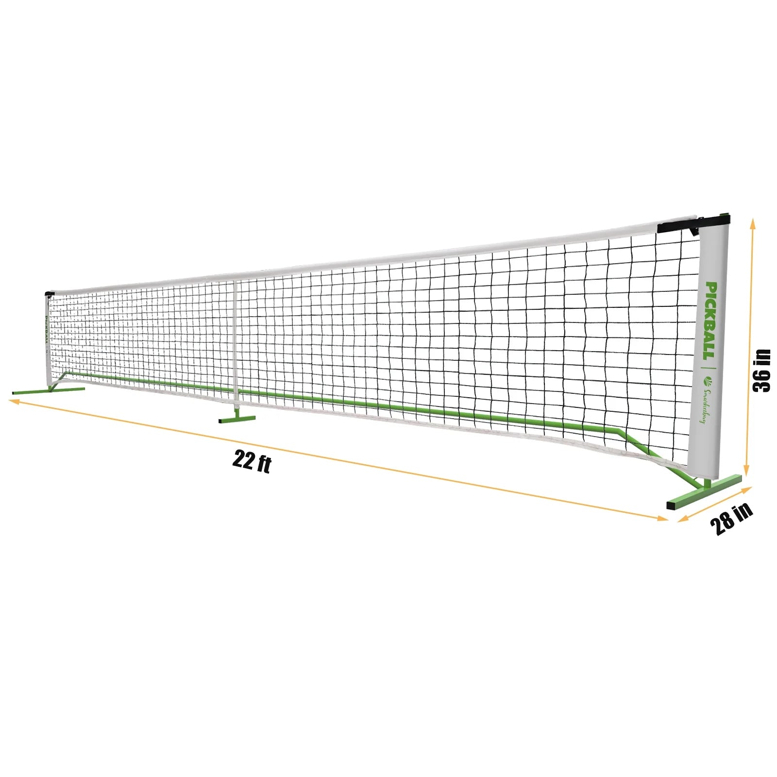 Portable Pickleball Set with Net Official Size Pickleball Net 4 Paddles/6 Pickle Balls