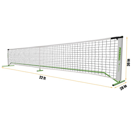 Portable Pickleball Set with Net Official Size Pickleball Net 4 Paddles/6 Pickle Balls