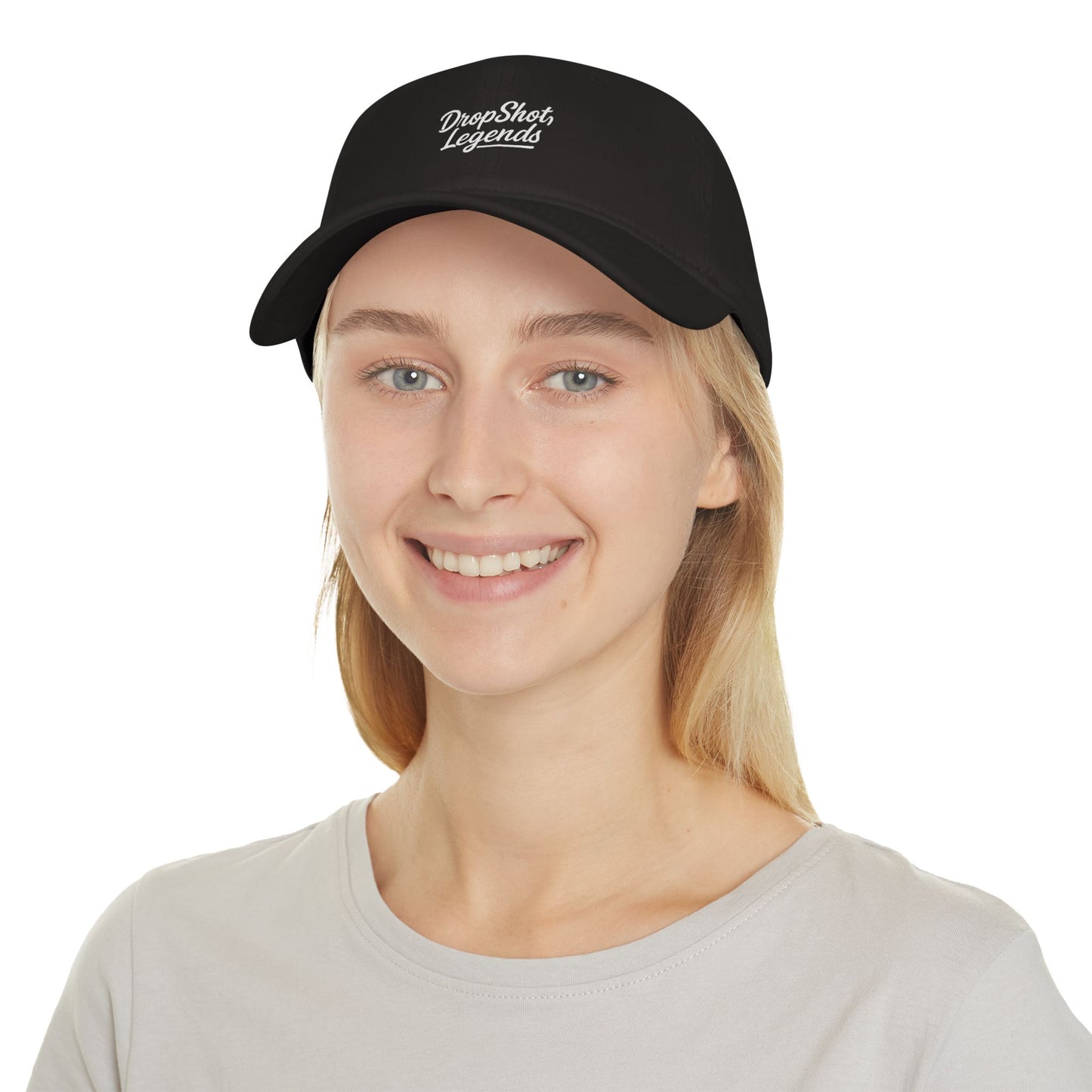 DropShotLegends Custom Casual Cotton Baseball Cap - Breathable Low Profile Everyday Hat for Men/Women