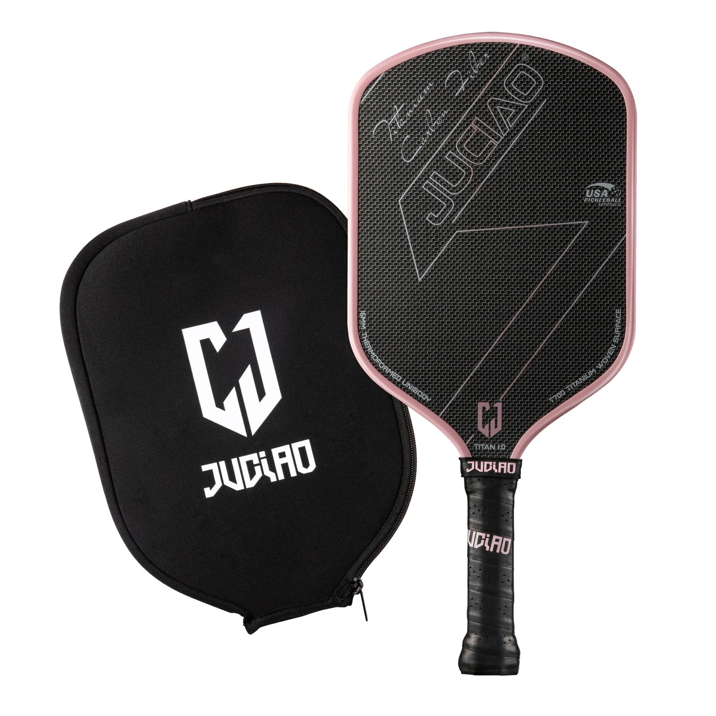 Carbon Fiber Pickleball Paddle Set – Lightweight, Durable, Pro Performance | Includes Cover & Balls