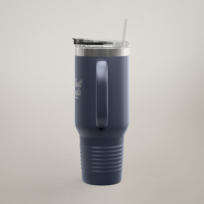 40oz Insulated Travel Mug - Stainless Steel | Hot & Cold Drinks | Leak-Proof Tumbler