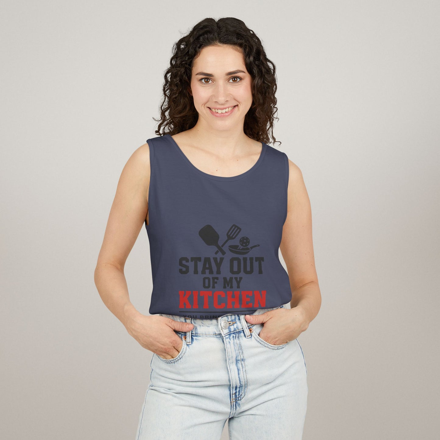 Pickleball Tank Top - 'Stay Out of My Kitchen' Activewear Shirt