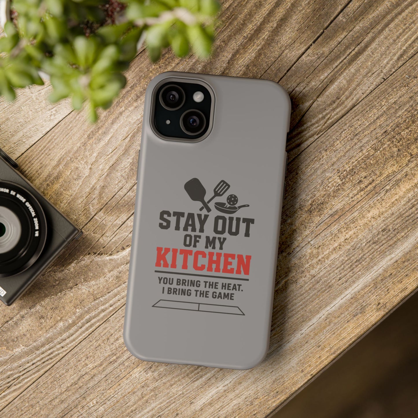 Funny Pickleball Magnetic Tough Phone Case – Durable Protection with Culinary Personality