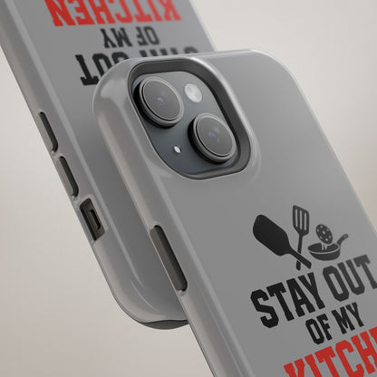 Funny Pickleball Magnetic Tough Phone Case – Durable Protection with Culinary Personality