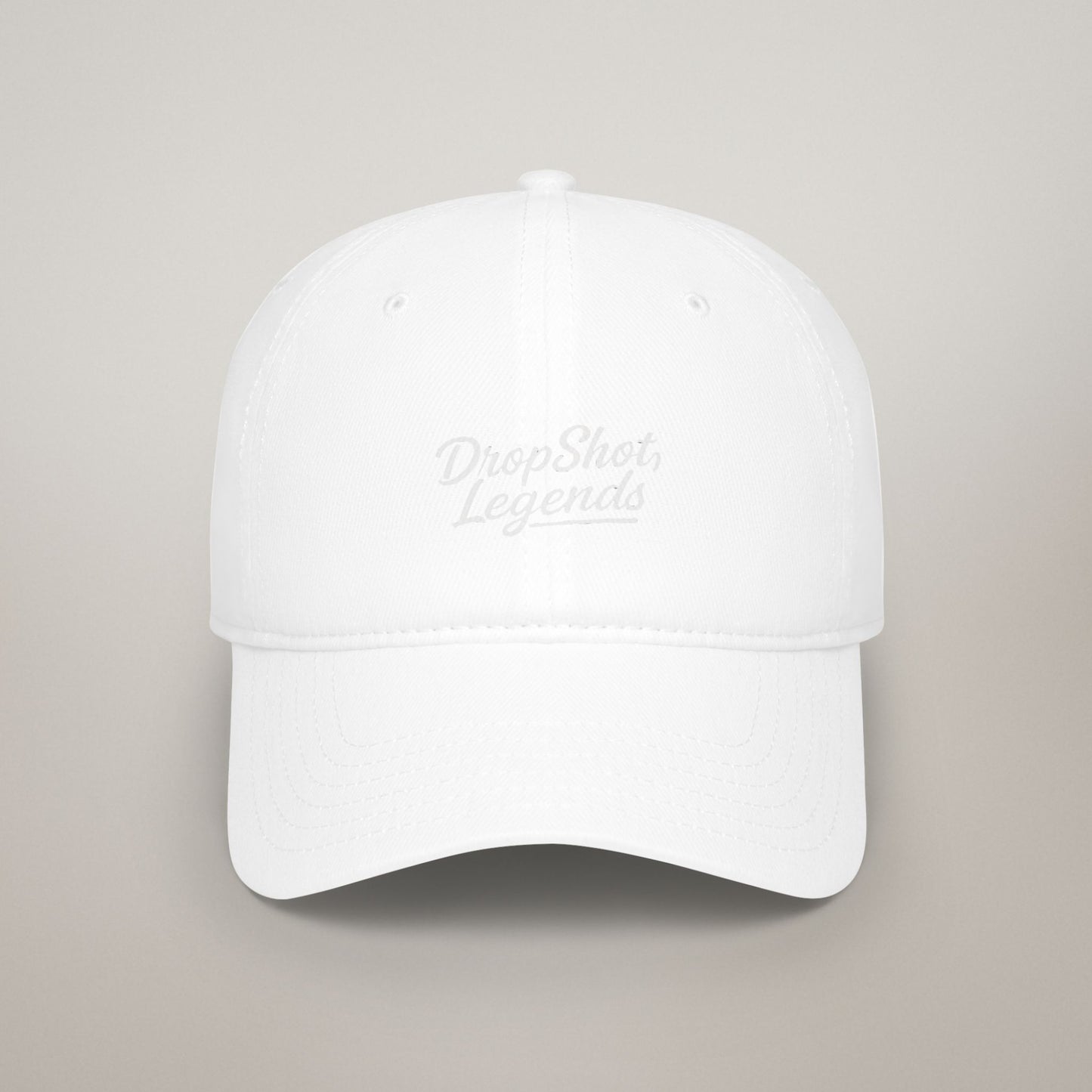 DropShotLegends Custom Casual Cotton Baseball Cap - Breathable Low Profile Everyday Hat for Men/Women
