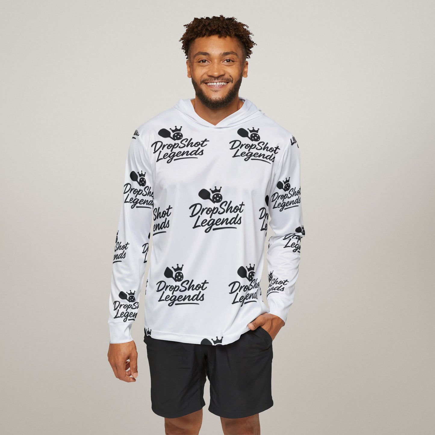 Men’s Pickleball Warmup Hoodie – Lightweight, Moisture-Wicking, UPF 50 Protection