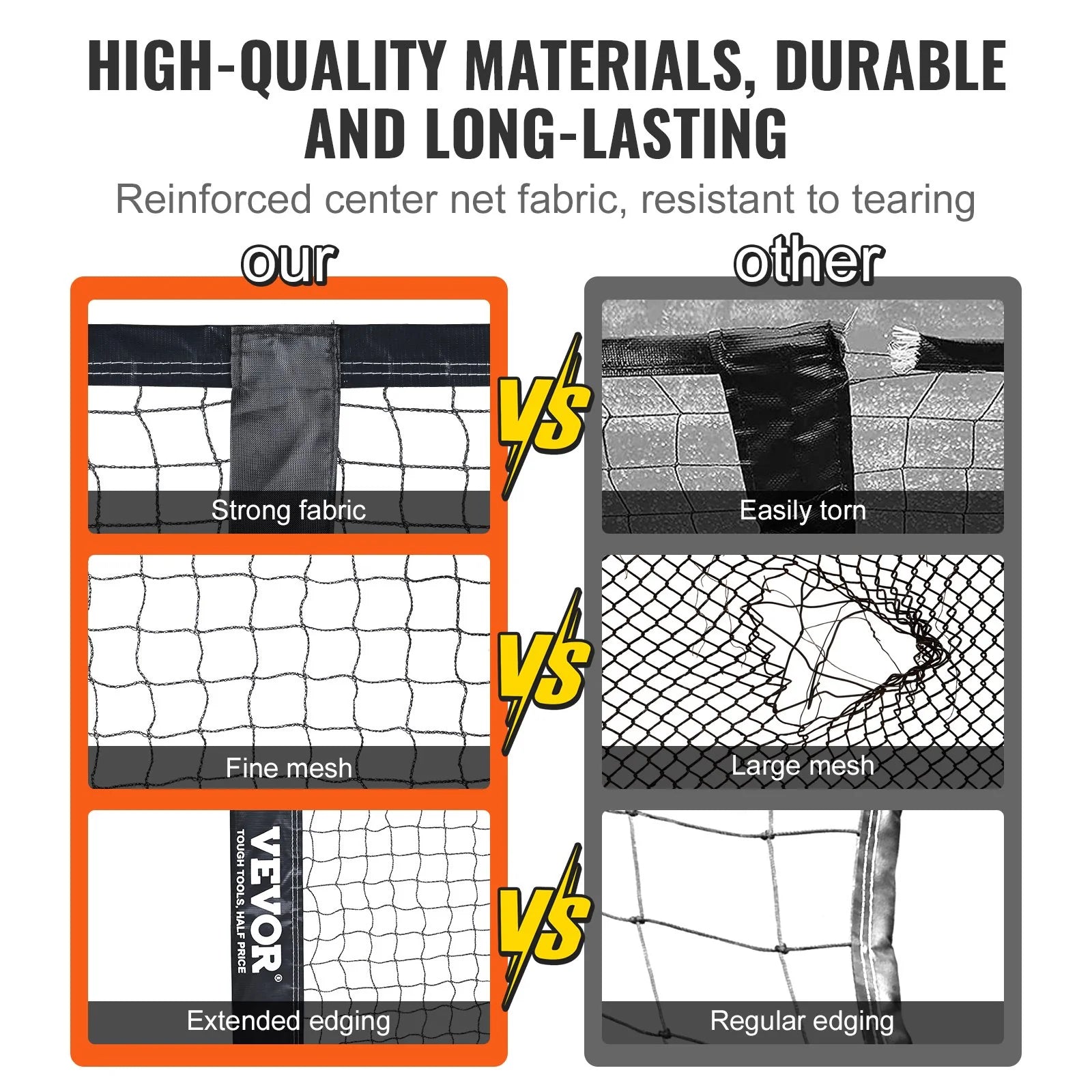 Regulation Size Portable Pickleball Net System – 22ft USAPA Standard Net with Sturdy Metal Frame, Center Support & Carry Bag | Easy Setup for Indoor & Outdoor Play