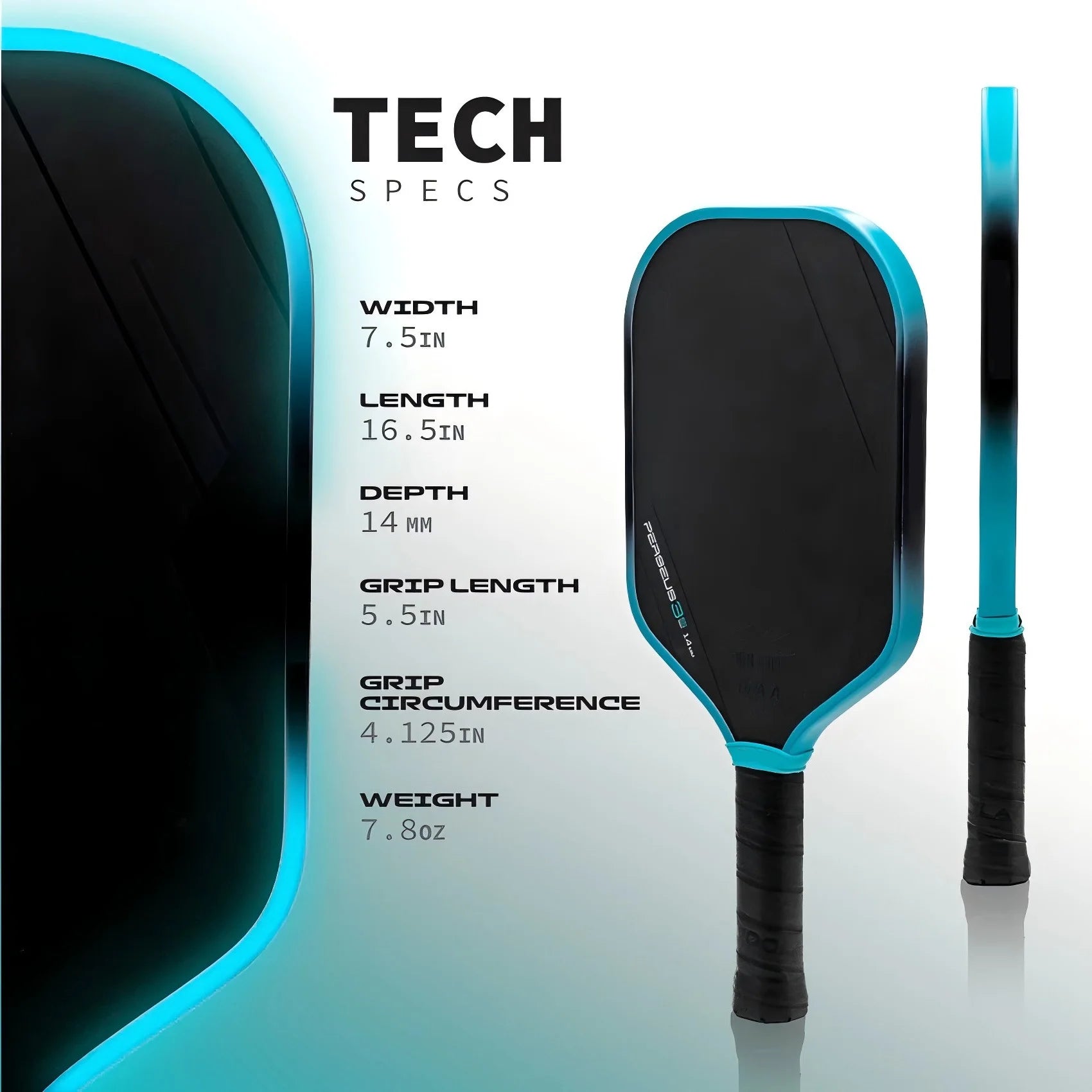 Pickleball Paddle Perseus 3S 14Mm,Pickleball Paddle Honeycomb Core,Pickleball Paddle Carbon Fiber,Pickleball Racket