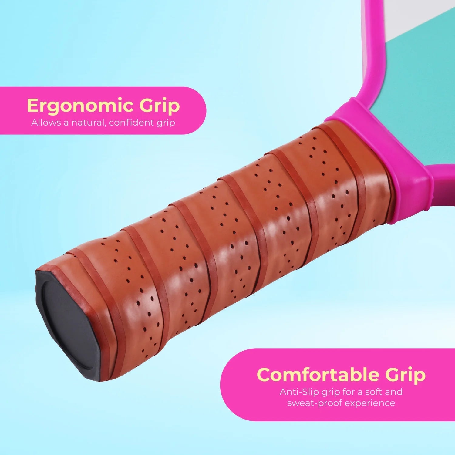 USAPA-Approved Pickleball Paddle – Lightweight Fiberglass Composite with Comfort Grip | Tropical Design for All Skill Levels