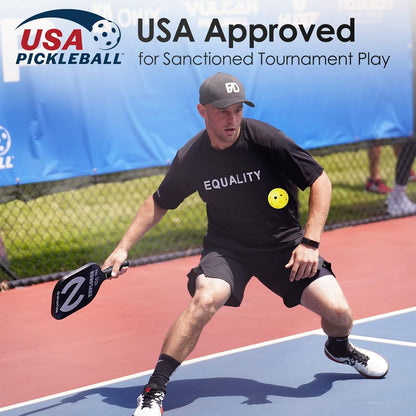 EXPLORER PRO USAPA Approved Pickleball Paddle – Graphite Carbon Fiber Face with Grit, Honeycomb Core & Cushion Grip | Pro-Level Paddle for Power, Spin & Control | Used by National Champions