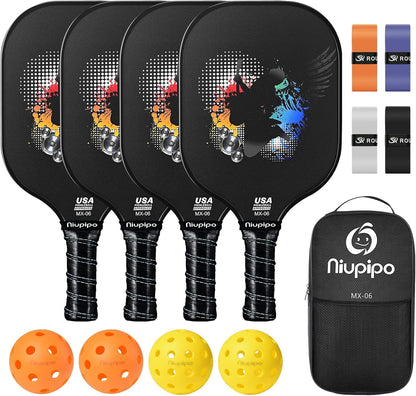 EXPLORER PRO USAPA Approved Pickleball Paddle – Graphite Carbon Fiber Face with Grit, Honeycomb Core & Cushion Grip | Pro-Level Paddle for Power, Spin & Control | Used by National Champions