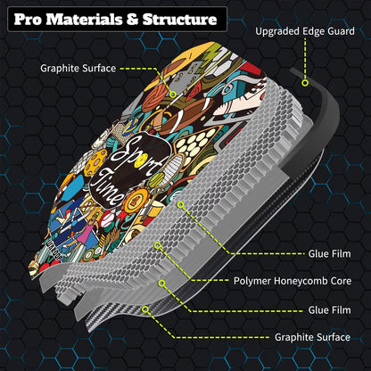 USAPA Approved Pickleball Paddle – Lightweight Graphite Carbon Fiber Paddle with Honeycomb Core, Ergonomic Grip & Neoprene Cover | Power & Control for All Skill Levels